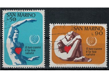 SAN MARINO 1972 Prevention of heart disease 2v us