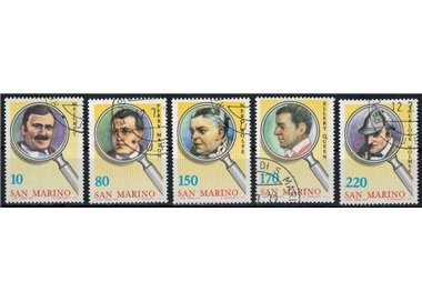SAN MARINO 1979 Detectives of detective fiction 5v us