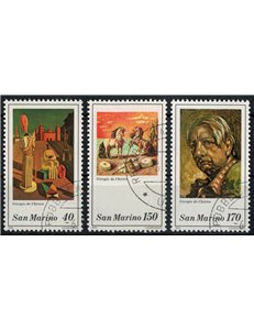 SAN MARINO 1979 Giorgio De Chirico 3v us