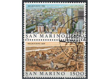 SAN MARINO 1984 Vedute di Melbourne 2v us