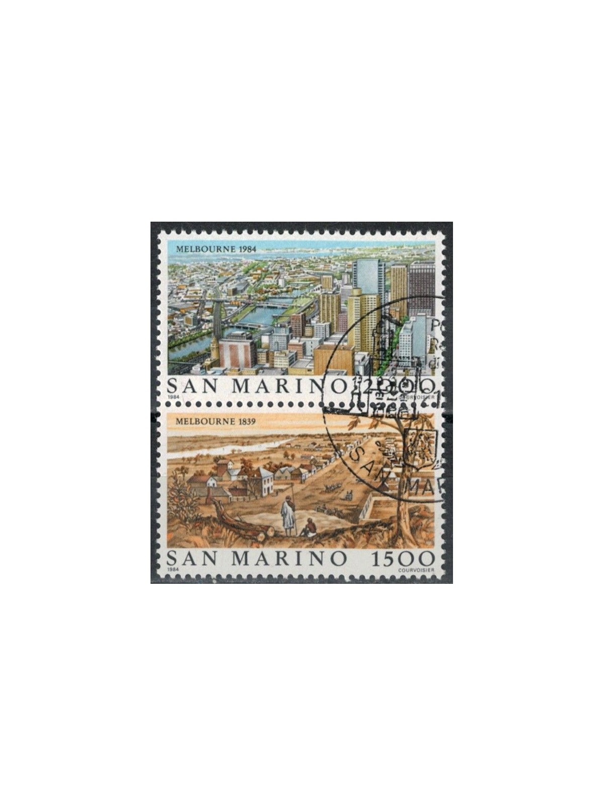 SAN MARINO 1984 Views of Melbourne 2v us