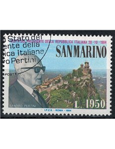 SAN MARINO 1984 Sandro Pertini us