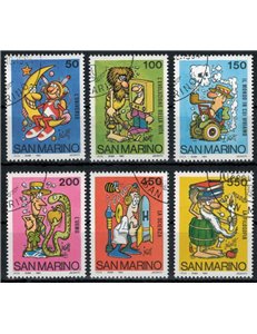 SAN MARINO 1984 School and Philately 6v us