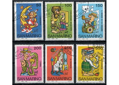 SAN MARINO 1984 School and Philately 6v us