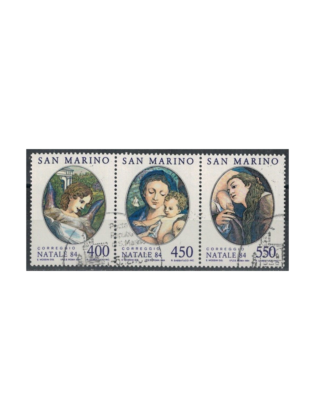 SAN MARINO 1984 Natale 3v us