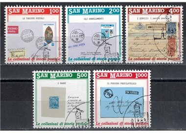 SAN MARINO 1989 Invitation to philately 5v us