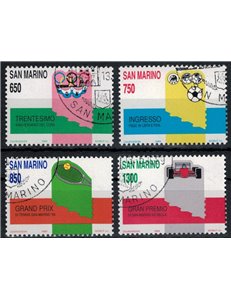 SAN MARINO 1989 Sporting Events 4v us