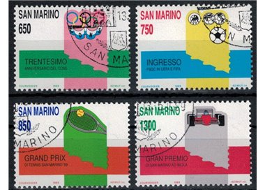 SAN MARINO 1989 Avvenimenti sportivi 4v us