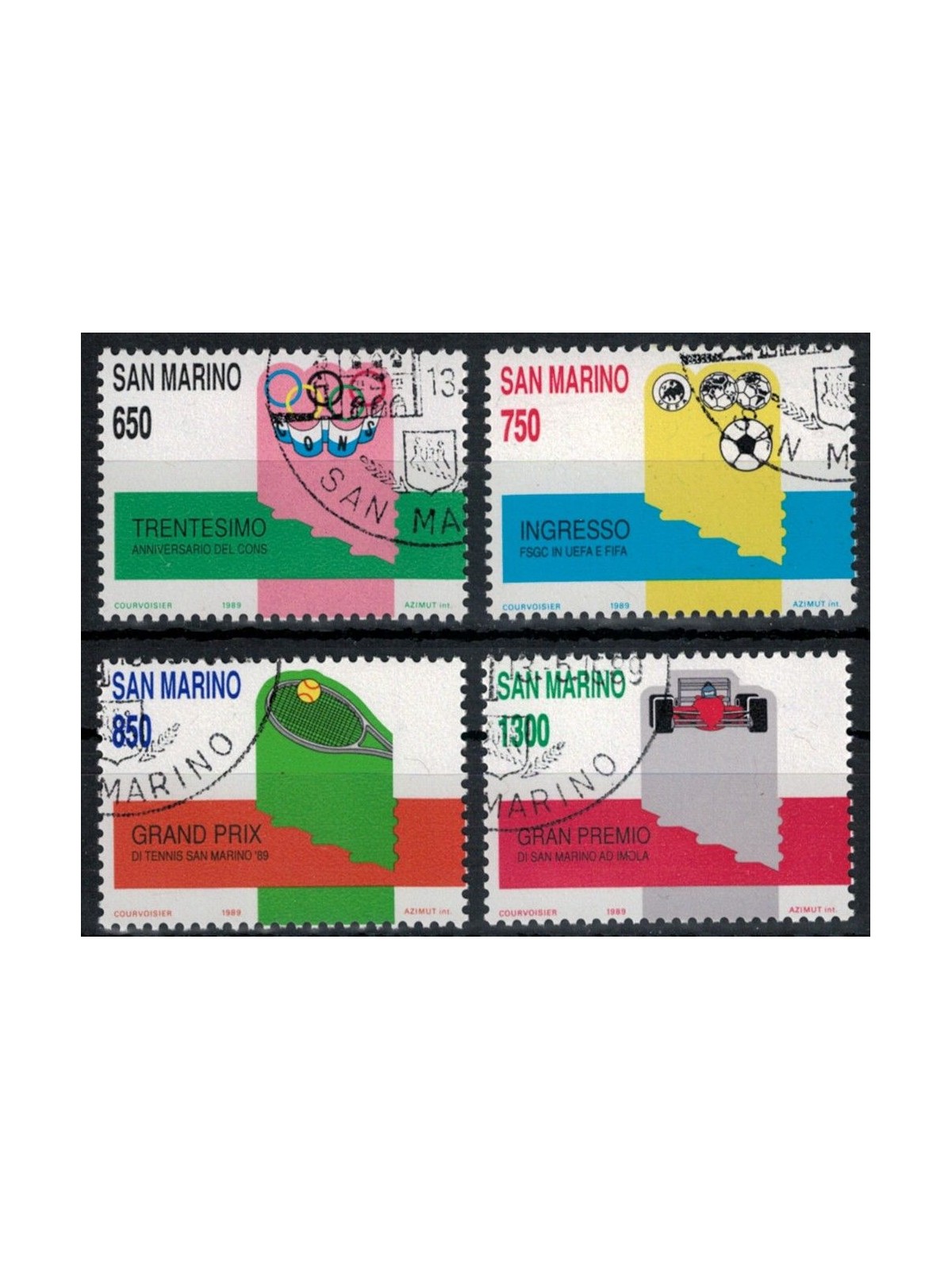 SAN MARINO 1989 Sporting Events 4v us