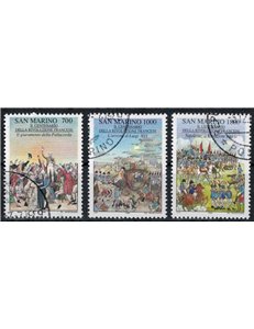 SAN MARINO 1989 French Revolution 3v us