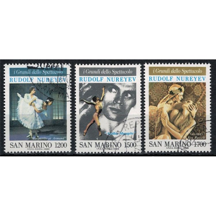 SAN MARINO 1989 I grandi dello spettacolo 3v us