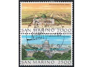 SAN MARINO 1989 Vedute di Washington 2v us