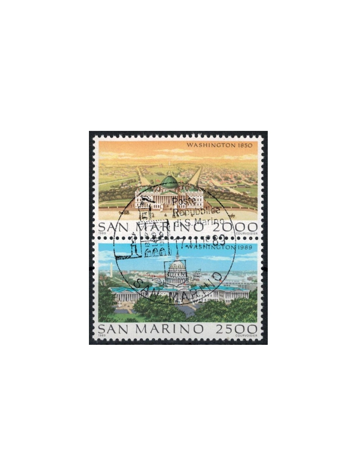 SAN MARINO 1989 Views of Washington 2v us