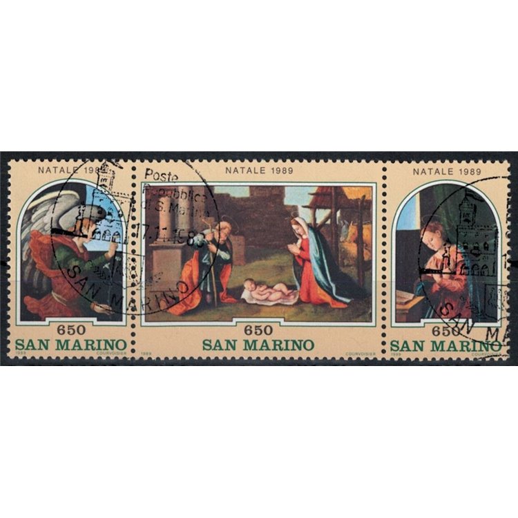 SAN MARINO 1989 Natale 3v us