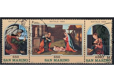 SAN MARINO 1989 Christmas 3v us