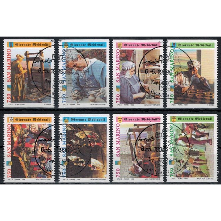 SAN MARINO 1996 Medieval Days 8v us