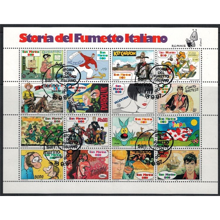 SAN MARINO 1997 Storia del fumetto italiano BF us