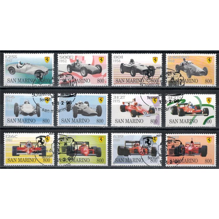 SAN MARINO 1998 50 years of Ferrari 12v us