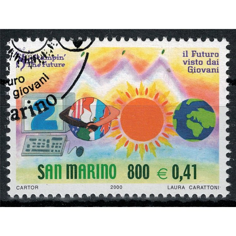 SAN MARINO 2000 The future of US stamps
