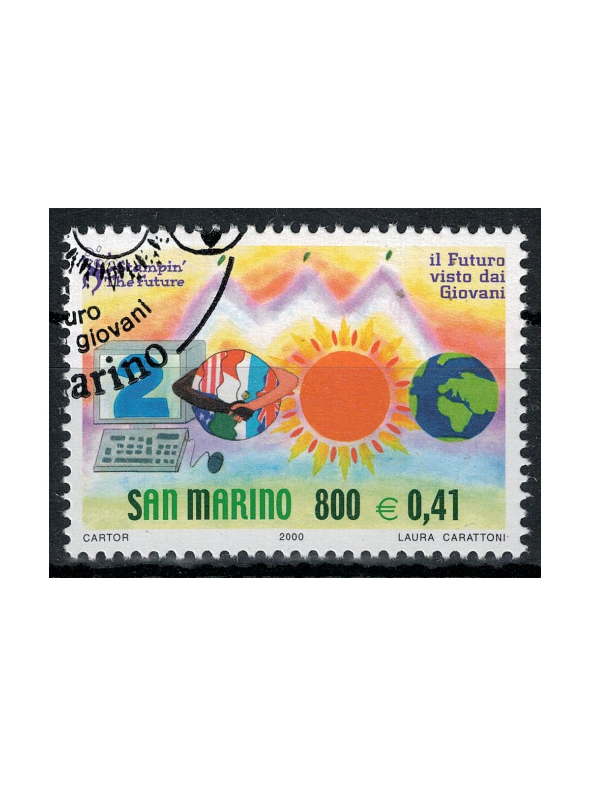 SAN MARINO 2000 The future of US stamps