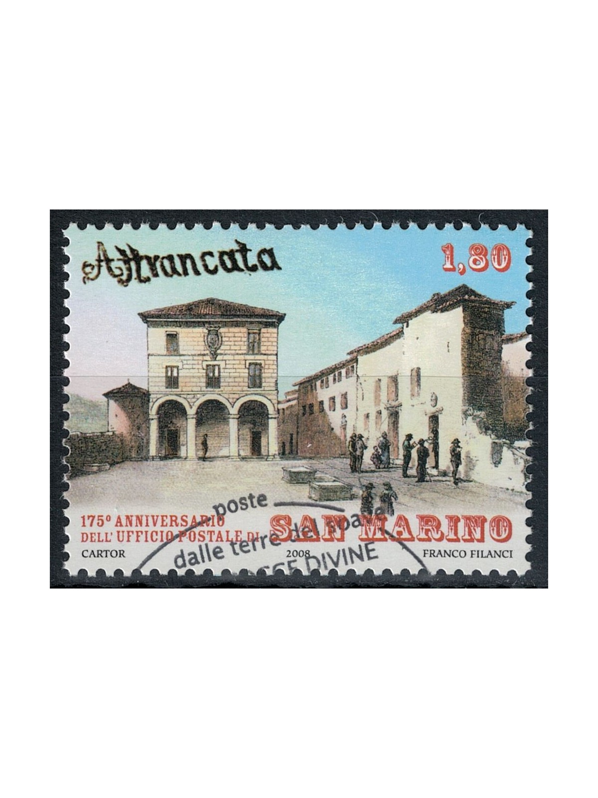 SAN MARINO 2008 First Post Office us