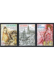 SAN MARINO 2008 Our Lady of Lourdes 3v us