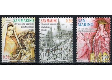 SAN MARINO 2008 Our Lady of Lourdes 3v us