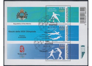 SAN MARINO 2008 Olympic Games s/s us