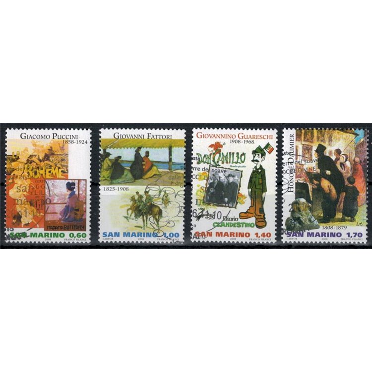SAN MARINO 2008 Artists 4v us