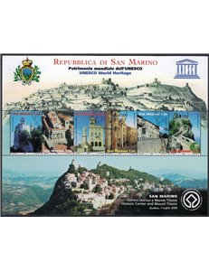 SAN MARINO 2008 UNESCO World Heritage s/s us