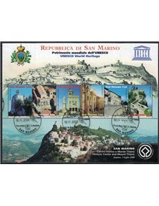 SAN MARINO 2008 UNESCO World Heritage s/s us