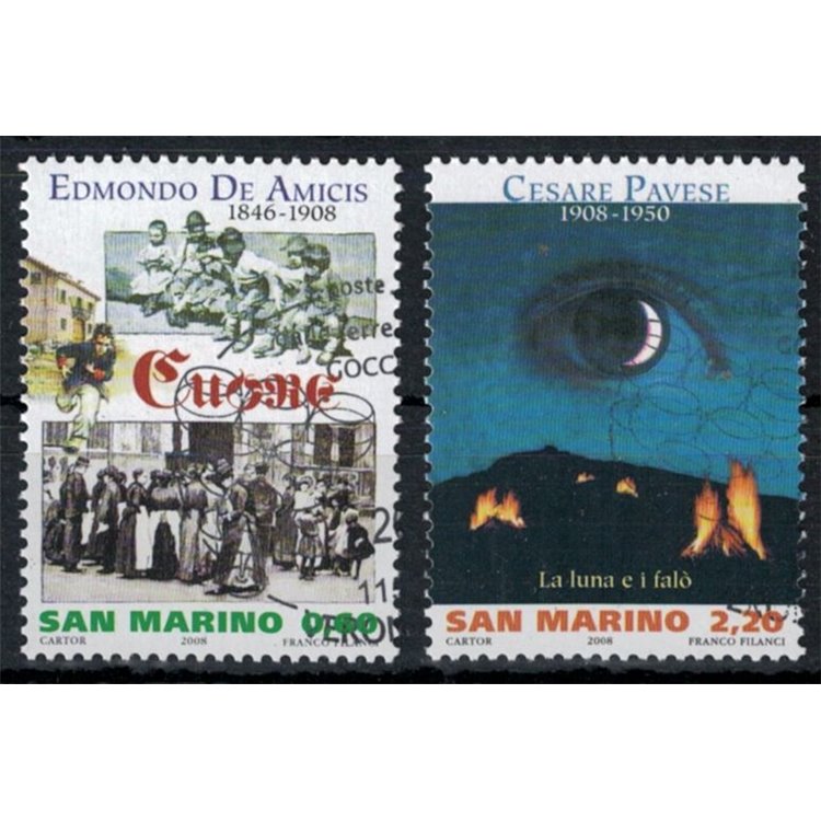 SAN MARINO 2008 Scrittori 2v us
