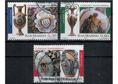 SAN MARINO 2009 Sammarinese ceramists 3v us