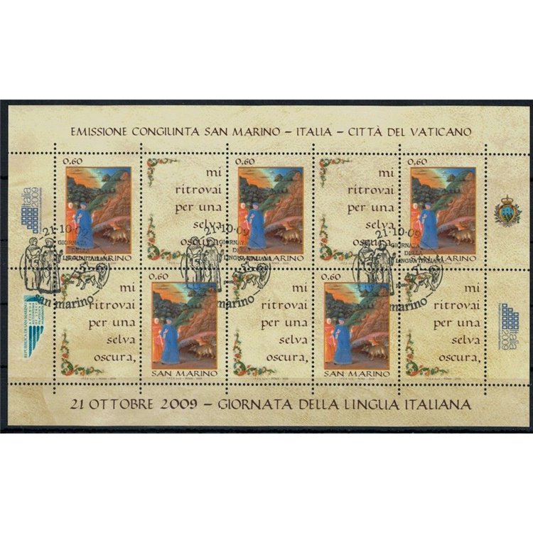 SAN MARINO 2009 Giornata della lingua italiana BF us