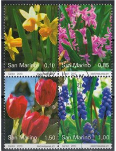 SAN MARINO 2010 Flowers 4v us