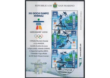 SAN MARINO 2010 Giochi Olimpici Vancouver BF us (2)