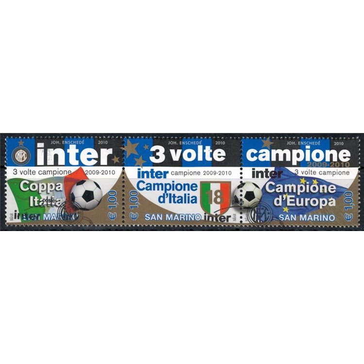 SAN MARINO 2010 Inter 3 times champion 3v us