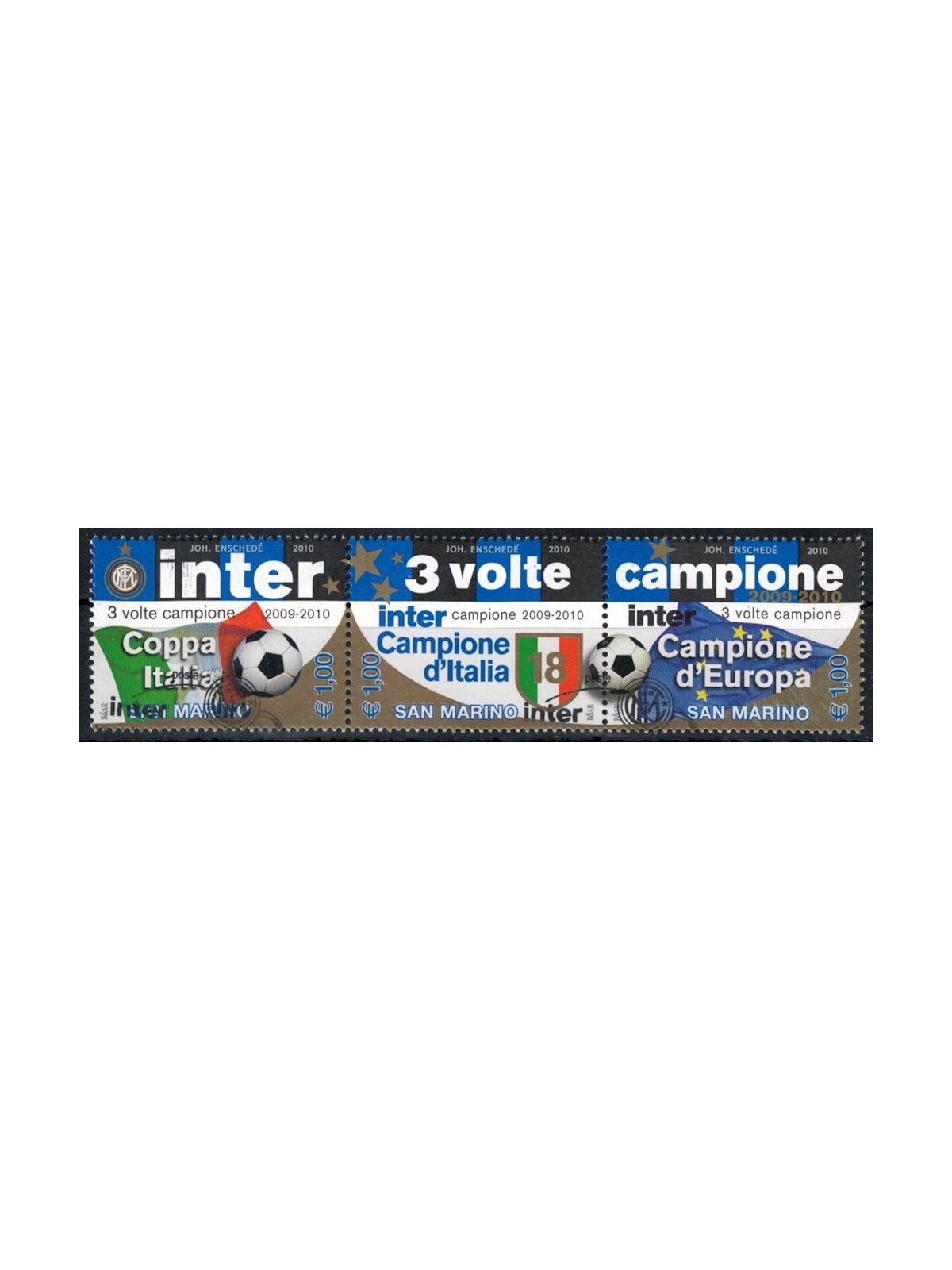 SAN MARINO 2010 Inter 3 times champion 3v us