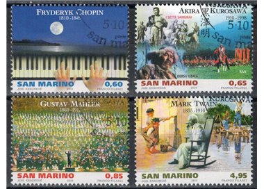 SAN MARINO 2010 Great artists 4v us