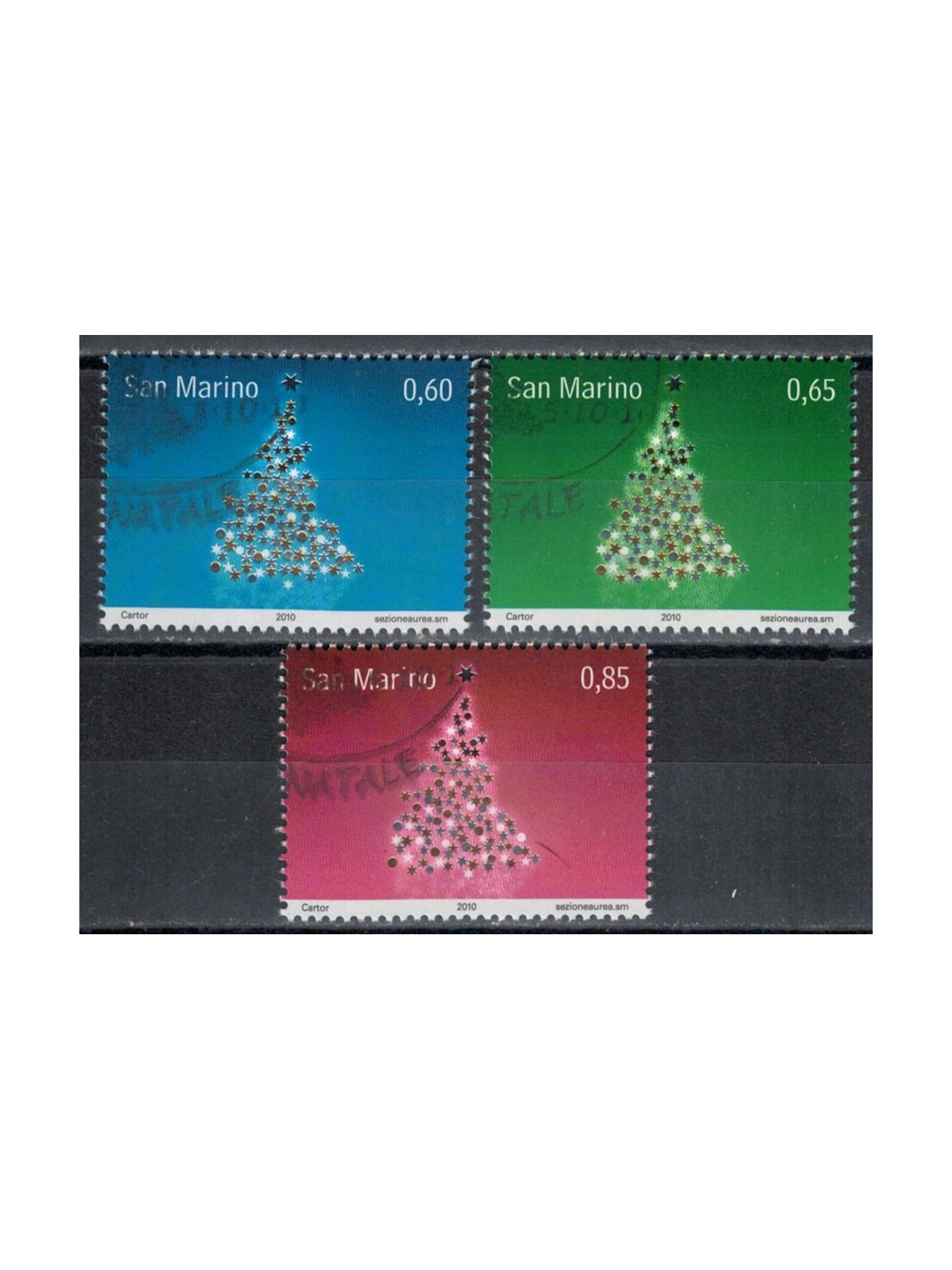 SAN MARINO 2010 Natale 3v us