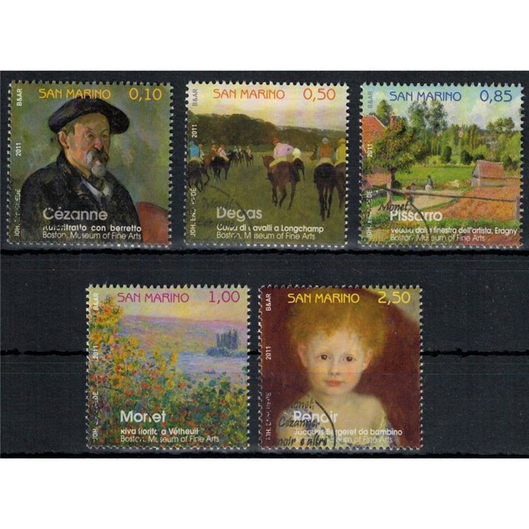 SAN MARINO 2011 Stories of Painting in France 5v us