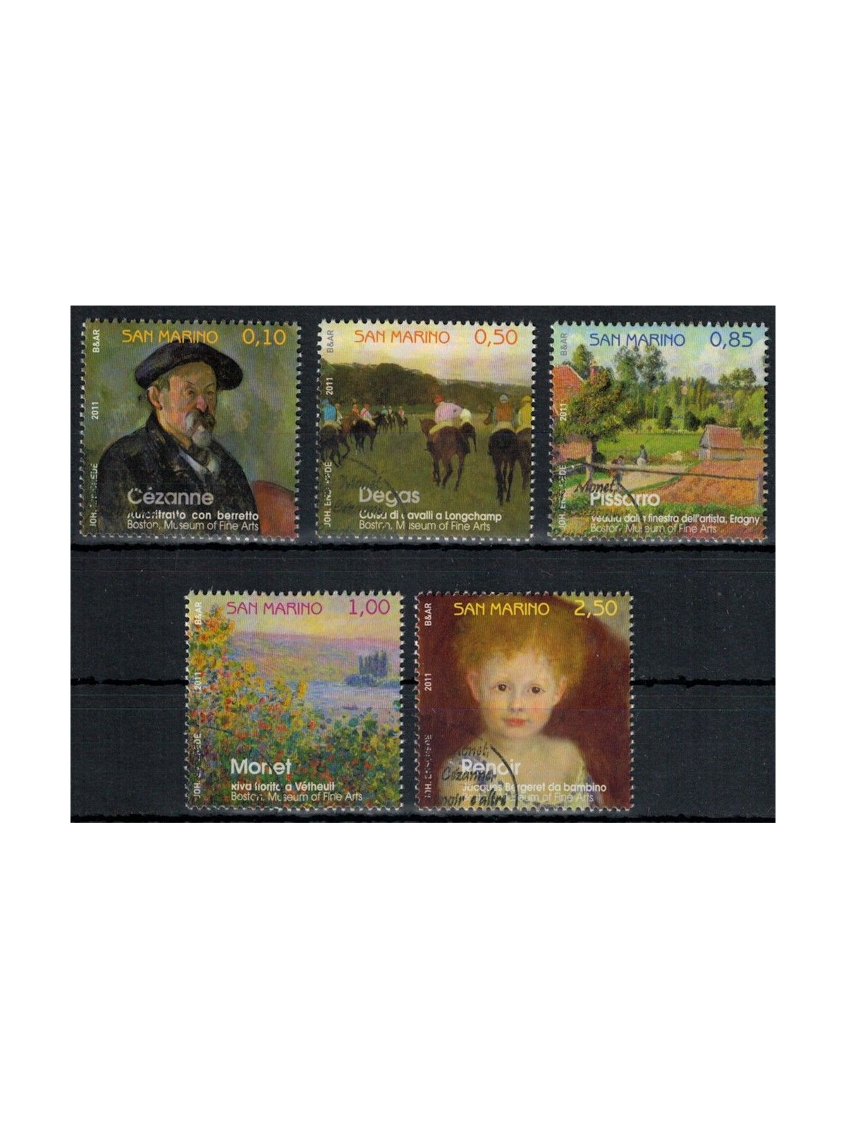 SAN MARINO 2011 Stories of Painting in France 5v us