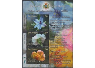 SAN MARINO 2011 Flowers dedicated to San Marino s/s us