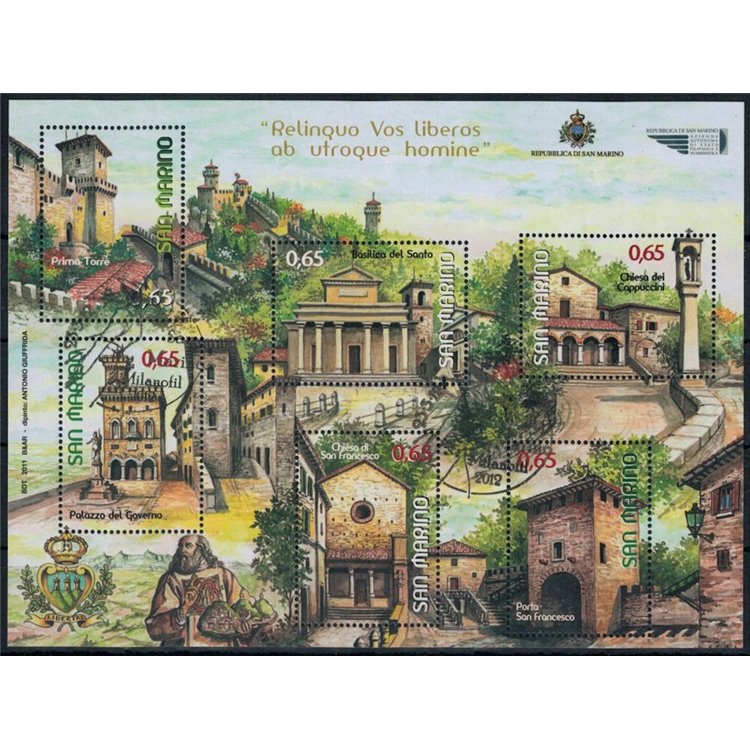 SAN MARINO 2011 Serie turistica BF us