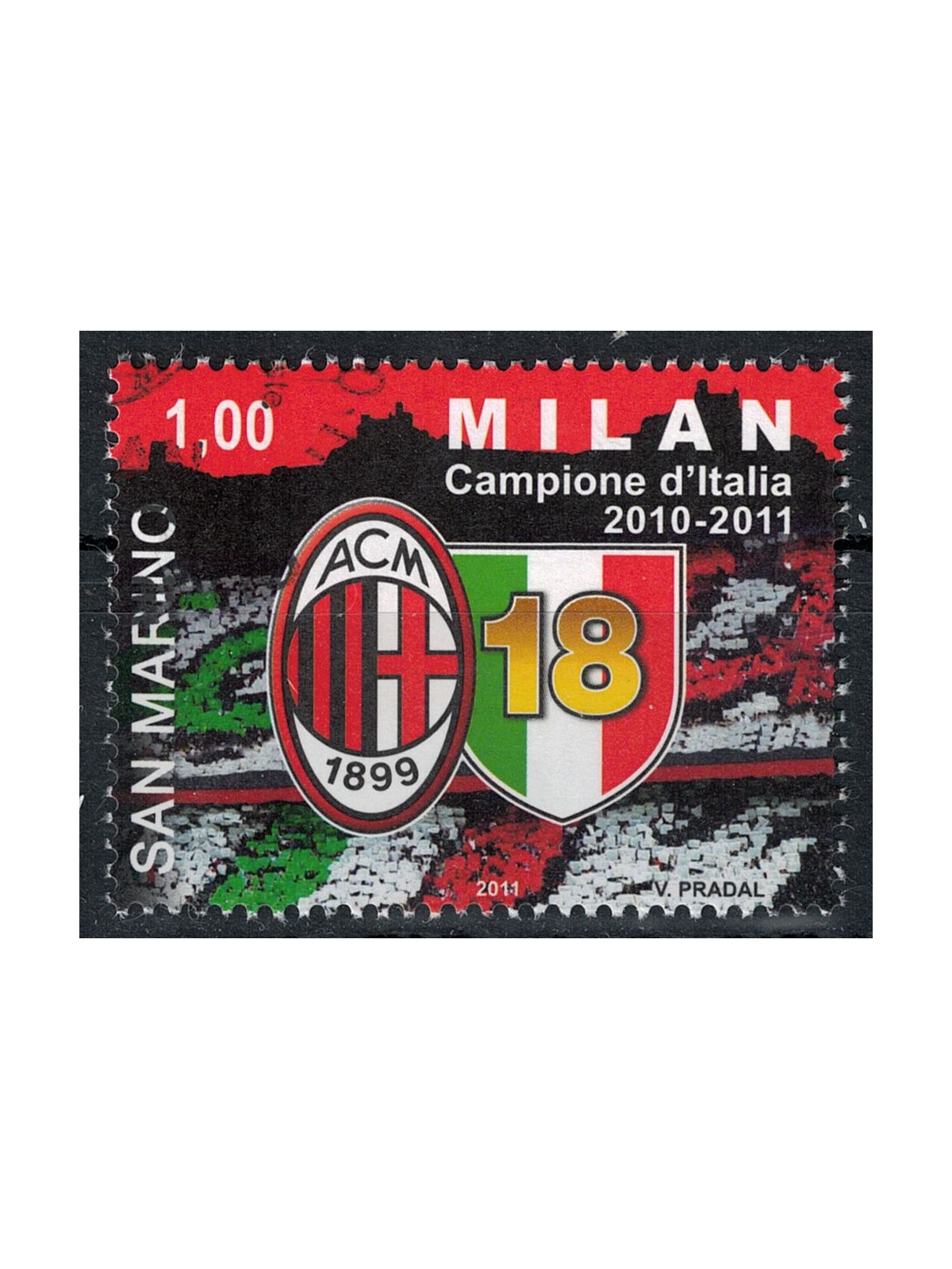 SAN MARINO 2011 Milan champion of Italy us