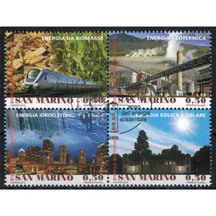 SAN MARINO 2012 Energia sostenibile 4v us