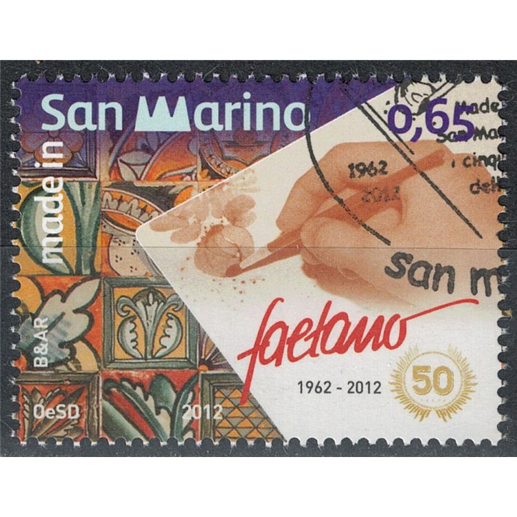 SAN MARINO 2012 Ceramica Faetano us