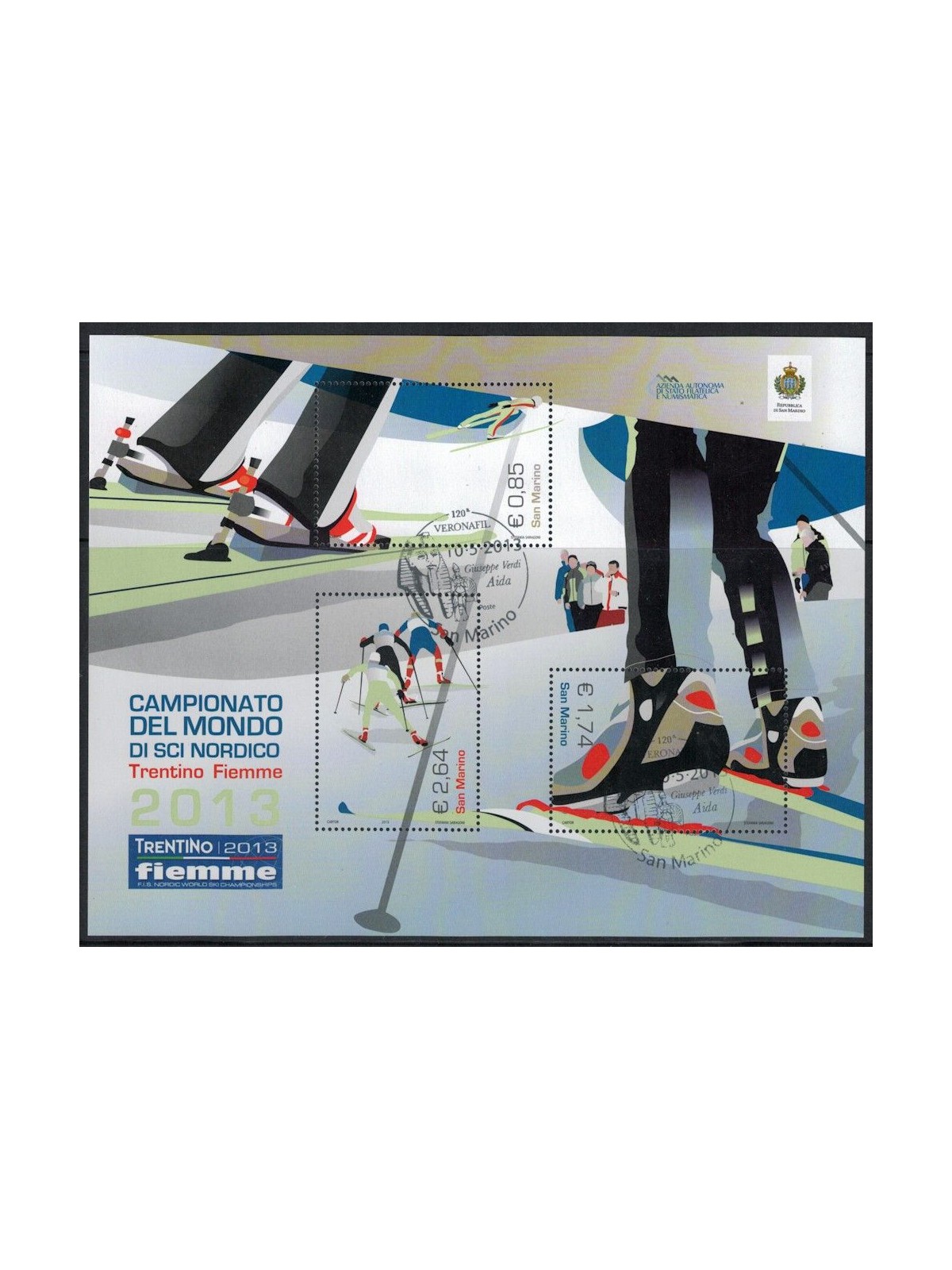 SAN MARINO 2013 Nordic Skiing s/s us