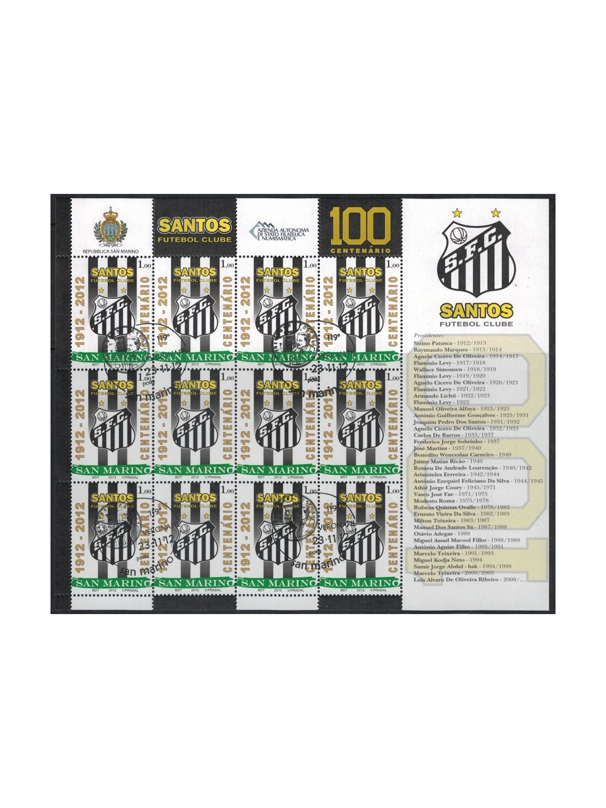 SAN MARINO 2012 Santos Football Club MF us