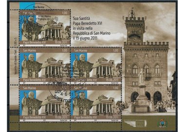 SAN MARINO 2011 Visit of the Pope s/s us